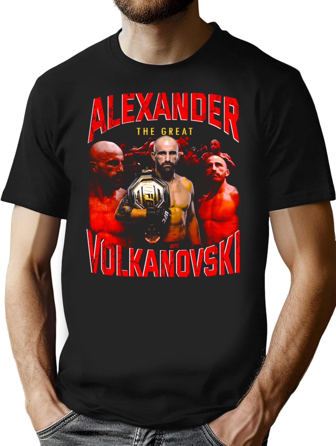 Alexander Volkanovski Volk Vintage T-Shirt for Men & Women, T-Shirts Graphic Tee - Black