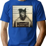 Alf Mugshot T-Shirt for Men & Women, T-Shirts Graphic Tee - Blue