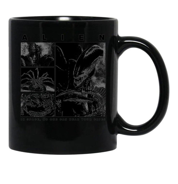 Alien Xenomorph Alien Phases Essential Black Coffee Mug, Gift Coffee Mug - Black