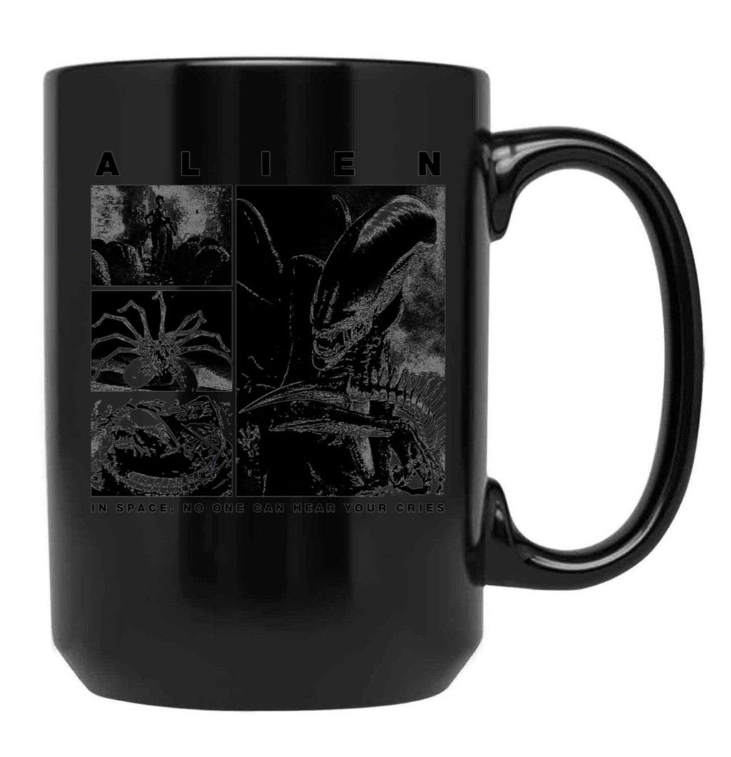 Alien Xenomorph Alien Phases Essential Black Coffee Mug, Gift Coffee Mug