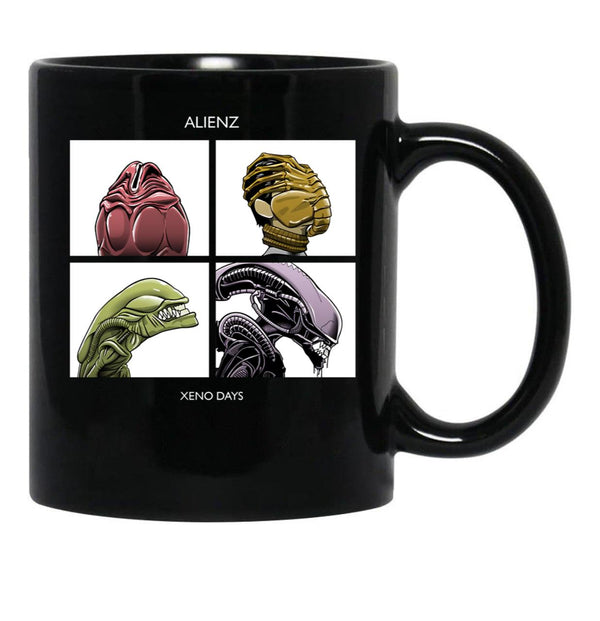 Alienz Xeno Days Black Coffee Mug, Gift Coffee Mug - Black
