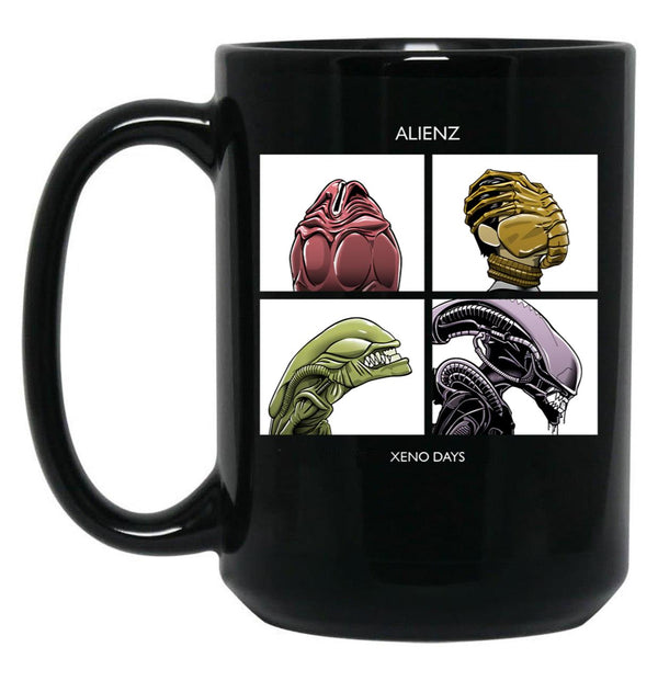 Alienz Xeno Days Black Coffee Mug, Gift Coffee Mug - Black