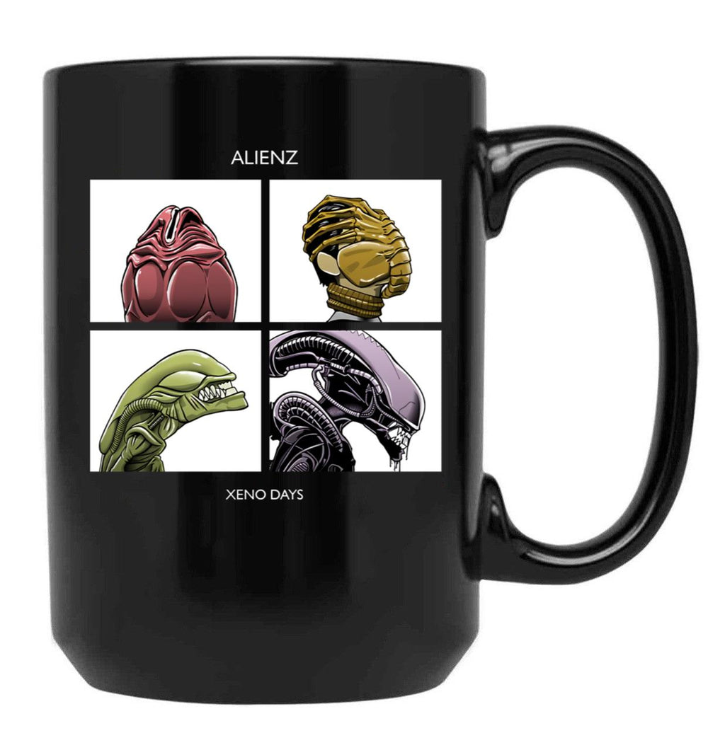 Alienz Xeno Days Black Coffee Mug, Gift Coffee Mug