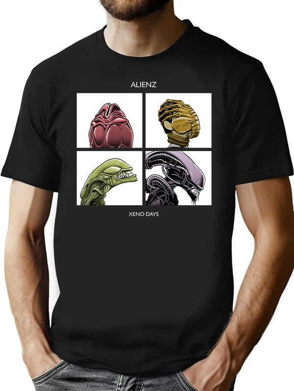 Alienz Xeno Days Premium Heavyweight Cotton T-Shirt - Black