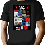 All Album Posters Rushband Completed T-Shirt for Men & Women, T-Shirts Graphic Tee - Black