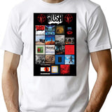 All Album Posters Rushband Completed T-Shirt for Men & Women, T-Shirts Graphic Tee - White