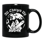 All Charged Up Black Coffee Mug, Gift Coffee Mug - Black