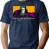 All Your Base T-Shirt for Men & Women, T-Shirts Graphic Tee - Navy