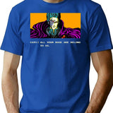 All Your Base T-Shirt for Men & Women, T-Shirts Graphic Tee - Blue