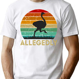 Allegedly T-Shirt for Men & Women, T-Shirts Graphic Tee - White