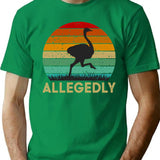 Allegedly T-Shirt for Men & Women, T-Shirts Graphic Tee - Green