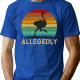 Allegedly T-Shirt for Men & Women, T-Shirts Graphic Tee - Blue