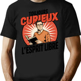Always Curious Free Spirit T-Shirt for Men & Women, T-Shirts Graphic Tee - Black