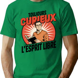 Always Curious Free Spirit T-Shirt for Men & Women, T-Shirts Graphic Tee - Green
