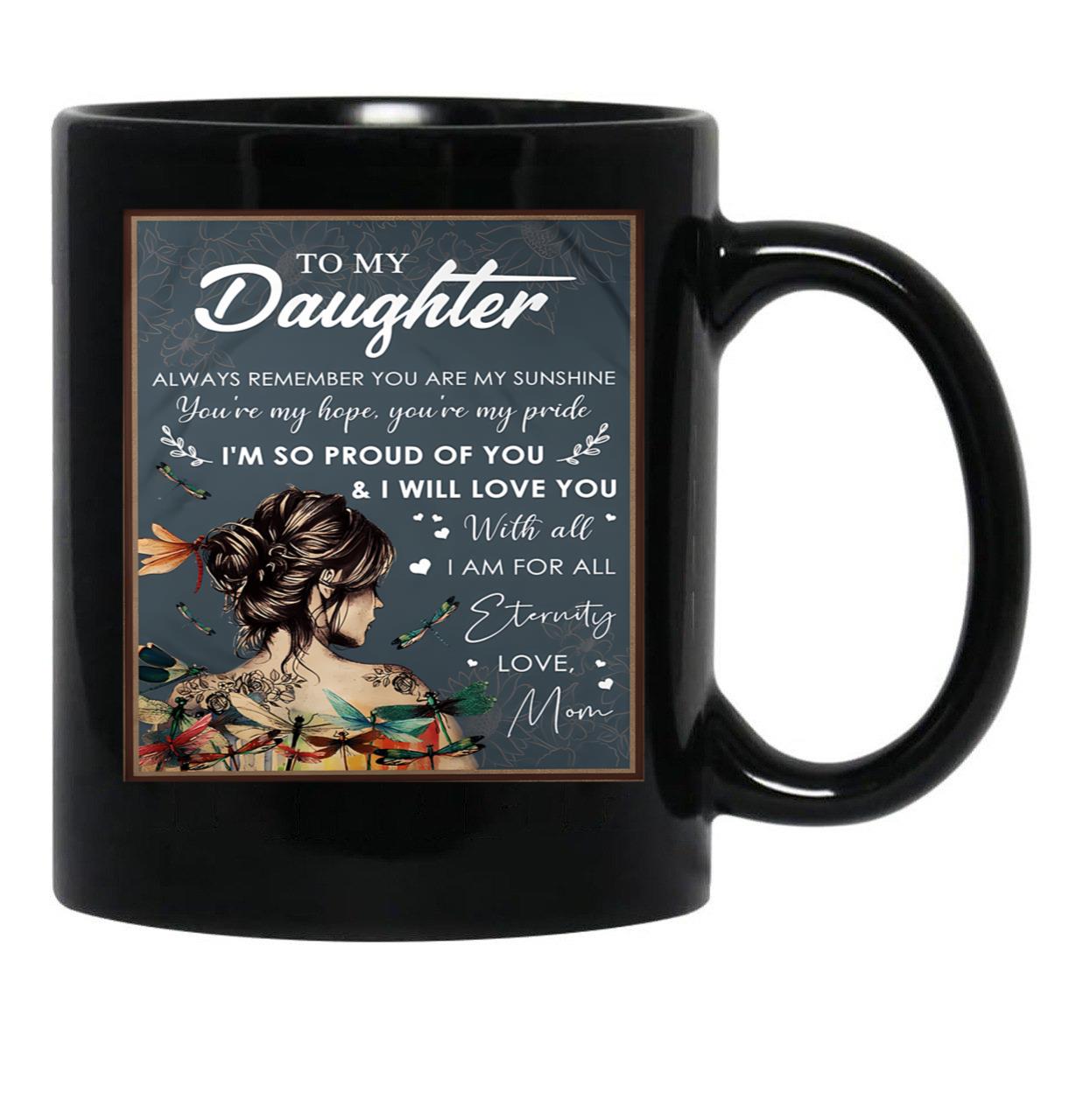 Always Remember You Are My Sunshine Black Coffee Mug - Black