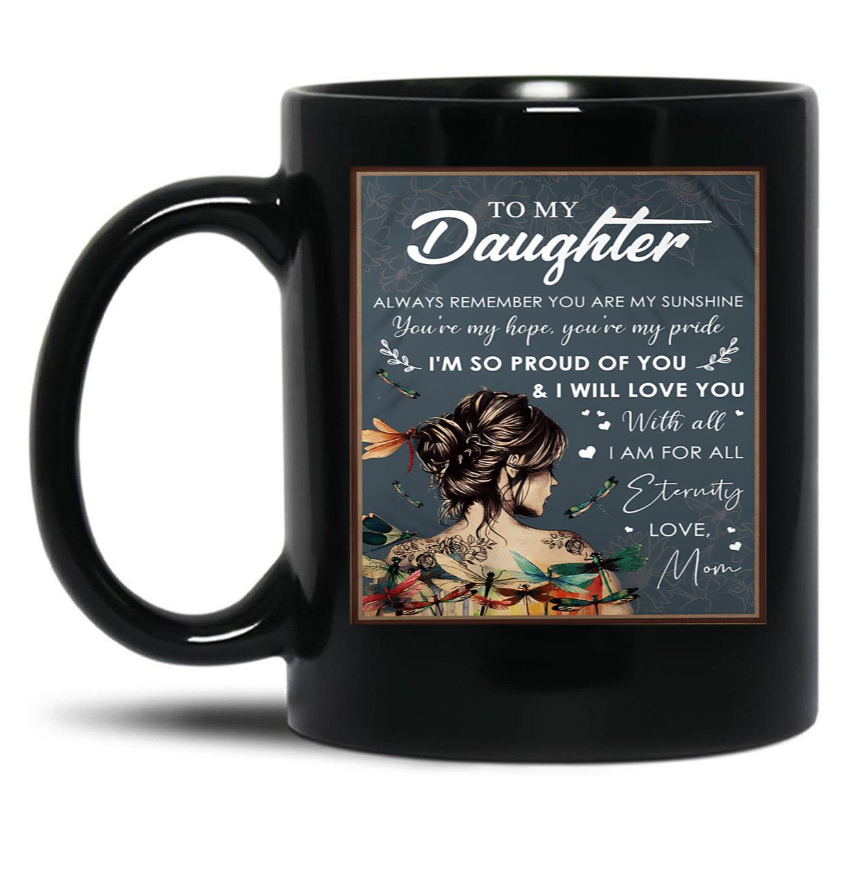 Always Remember You Are My Sunshine Black Coffee Mug