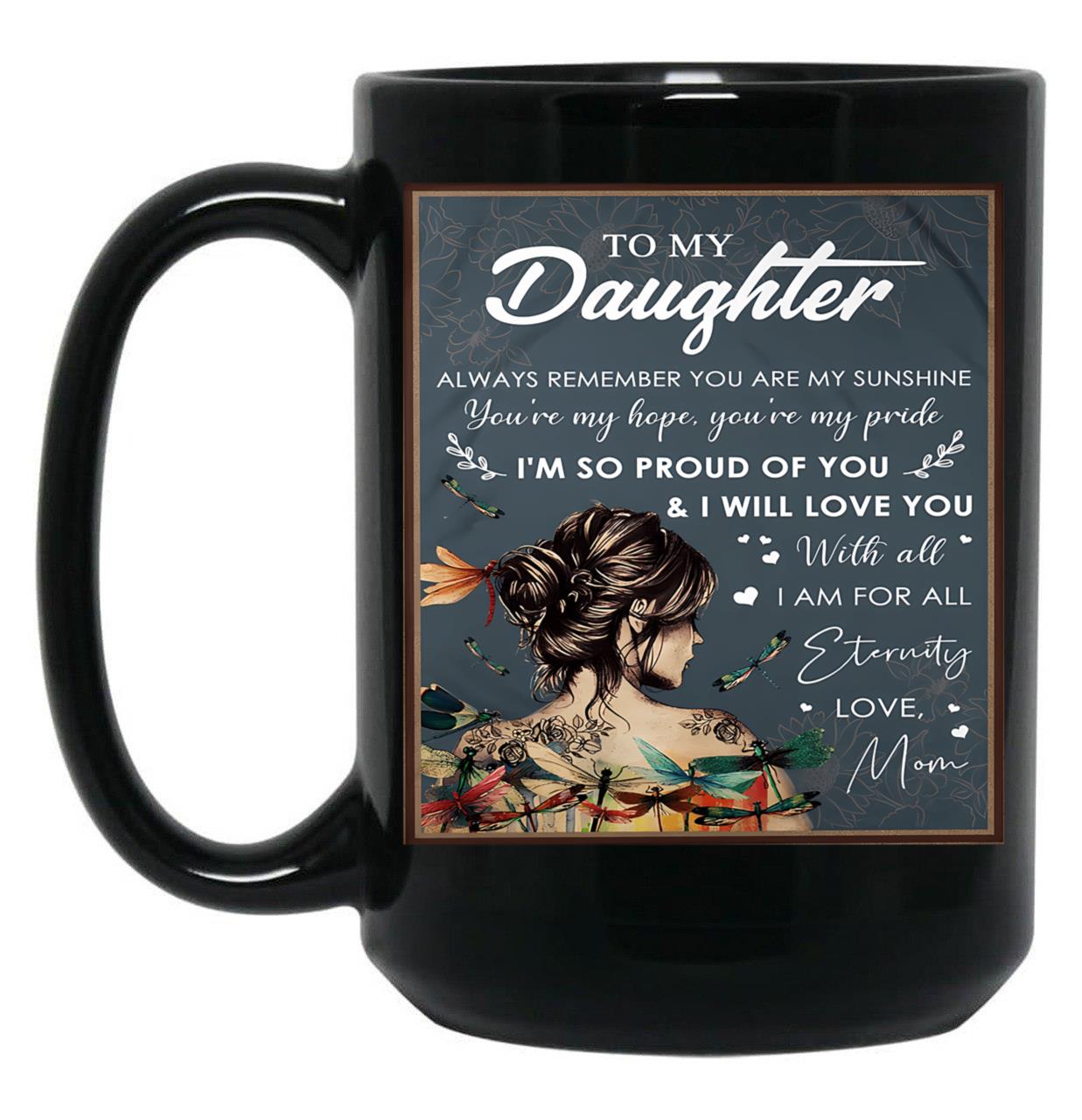 Always Remember You Are My Sunshine Black Coffee Mug