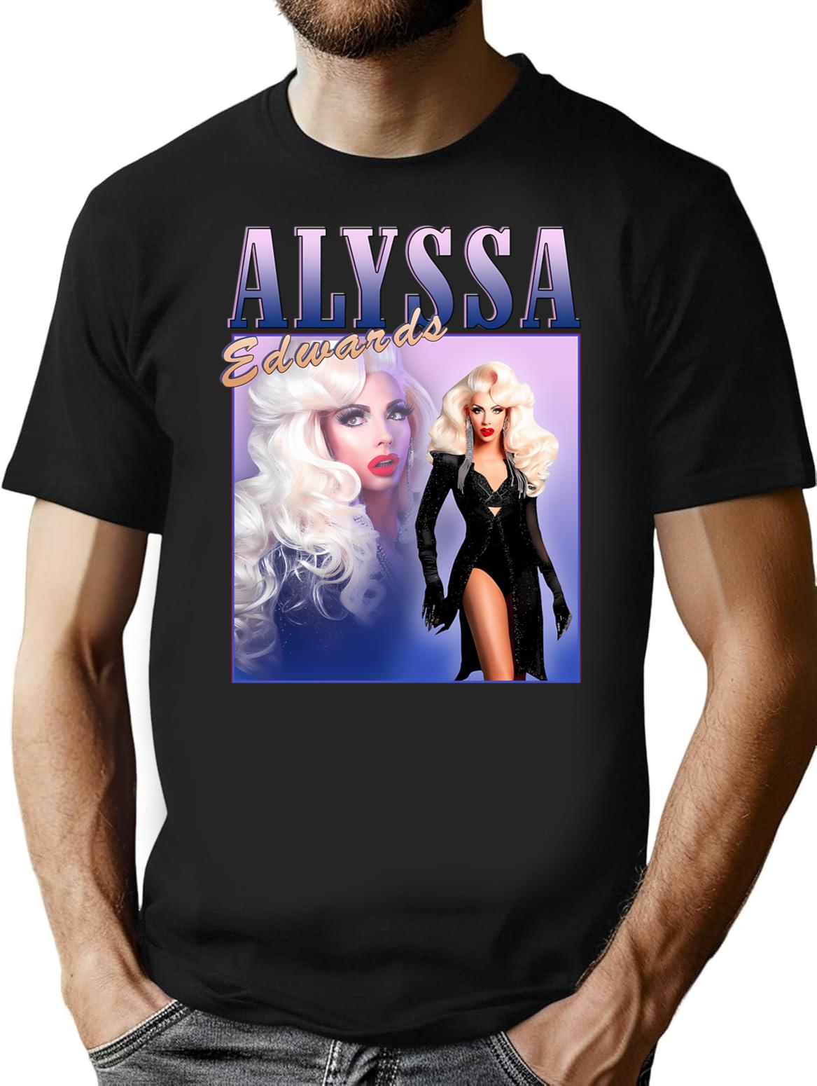 Alyssa Edwards Vintage Retro Design T-Shirt for Men & Women, T-Shirts Graphic Tee - Black
