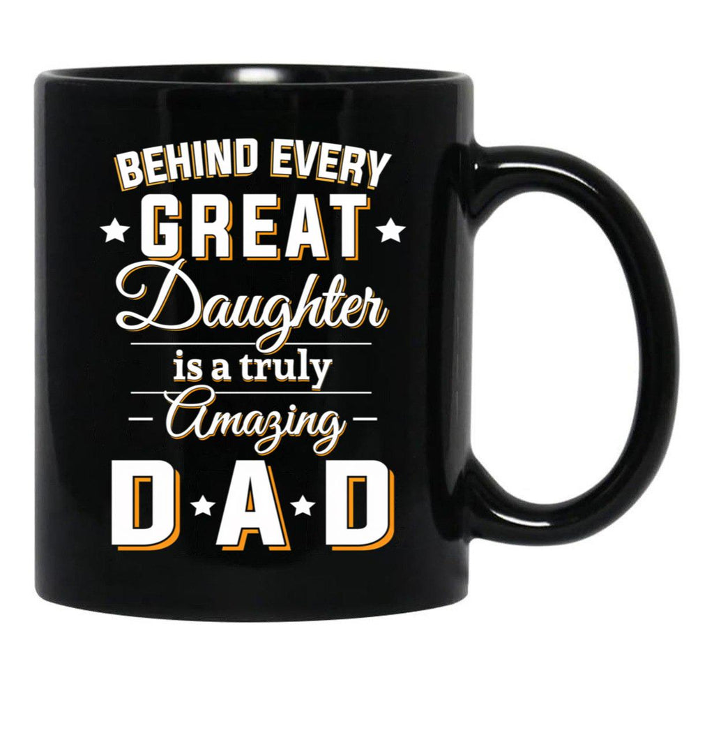 Amazing Dad Wonderful Lovely Quote Mug Black Coffee Mug - Black