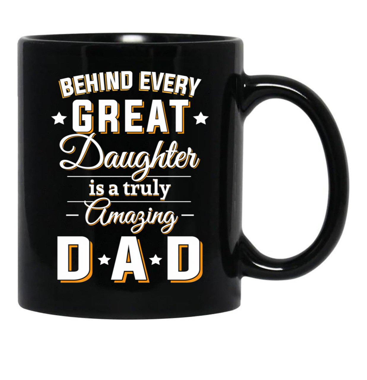 Amazing Dad Wonderful Lovely Quote Mug Black Coffee Mug - Black