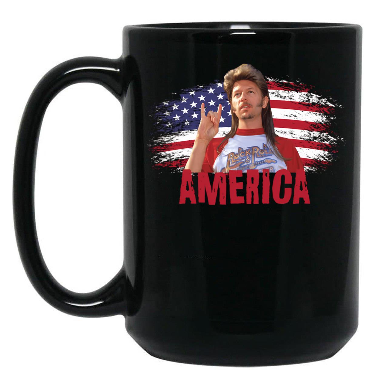 America Black Coffee Mug