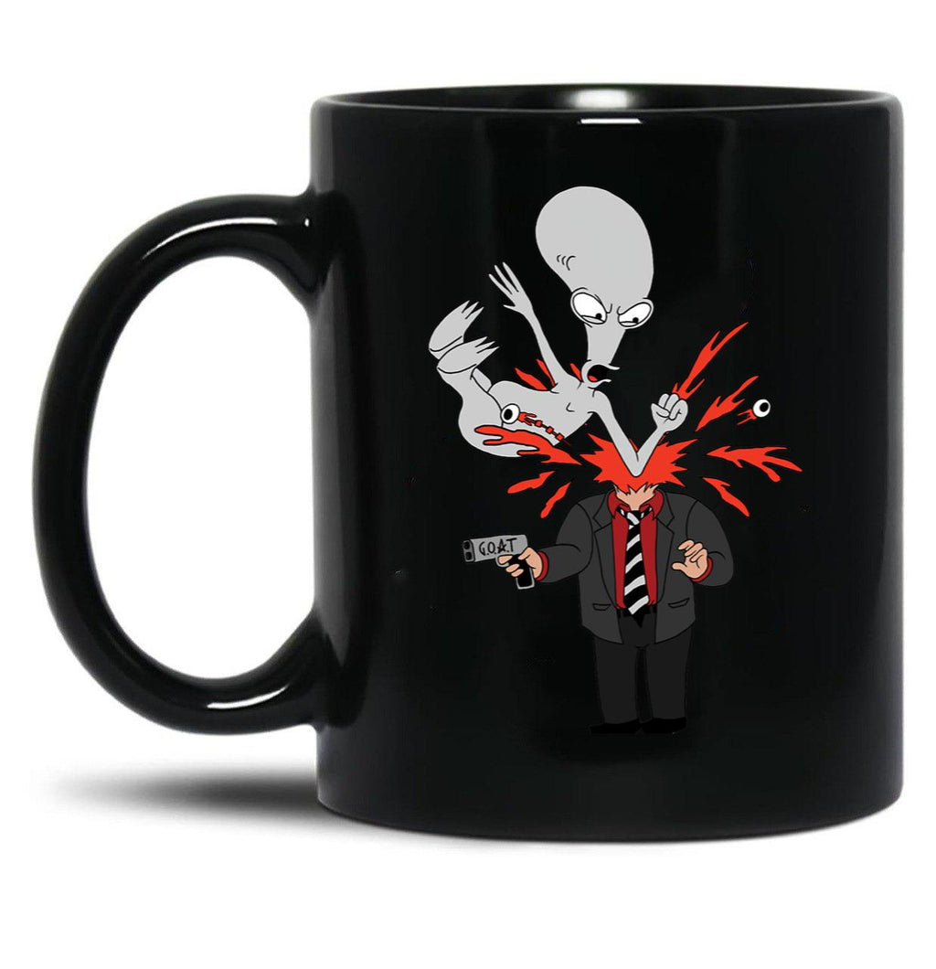American Dad - Roger Slam Black Coffee Mug, Gift Coffee Mug