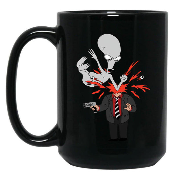 American Dad - Roger Slam Black Coffee Mug, Gift Coffee Mug - Black