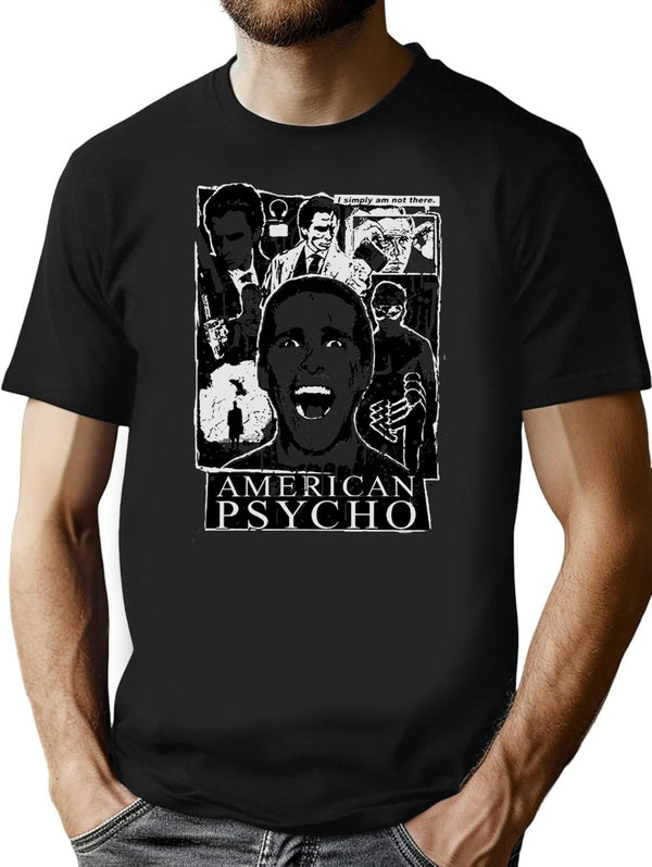 American Psycho Not There Premium Heavyweight Cotton T-Shirt - Black