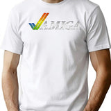 Amiga Gaming T-Shirt for Men & Women, T-Shirts Graphic Tee - White