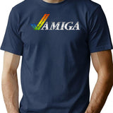 Amiga Gaming T-Shirt for Men & Women, T-Shirts Graphic Tee - Navy