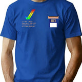 Amigaos 3.1 Kickstart T-Shirt for Men & Women, T-Shirts Graphic Tee - Blue