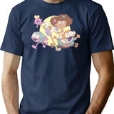 Amphibia - Plantar Family (Credits) Premium Heavyweight Cotton T-Shirt - Navy