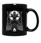 Amygdala Hunter Graphic Black Coffee Mug, Gift Coffee Mug - Black