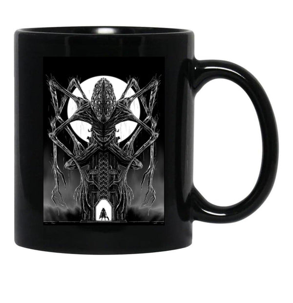 Amygdala Hunter Graphic Black Coffee Mug, Gift Coffee Mug - Black