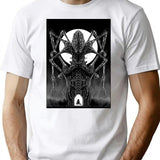 Amygdala Hunter Graphic Premium Heavyweight Cotton T-Shirt - White