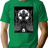 Amygdala Hunter Graphic Premium Heavyweight Cotton T-Shirt - Green