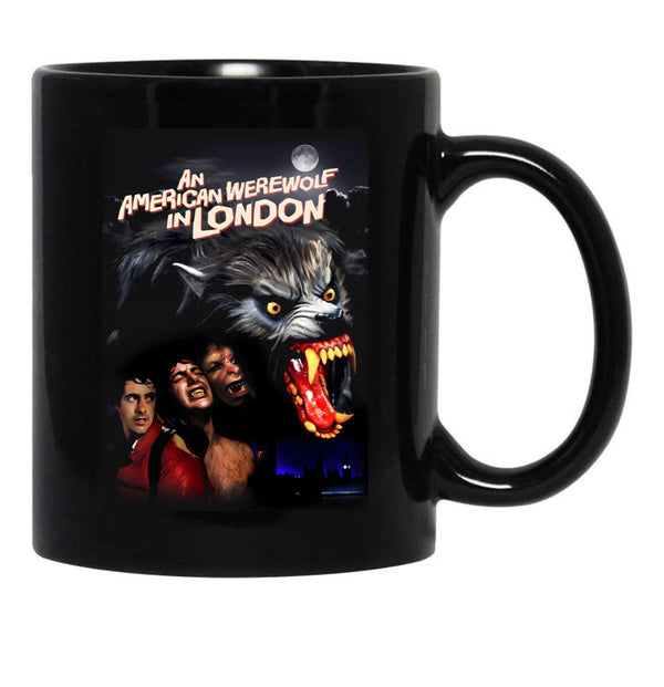 An American Werewolf In London Black Coffee Mug, Gift Coffee Mug - Black