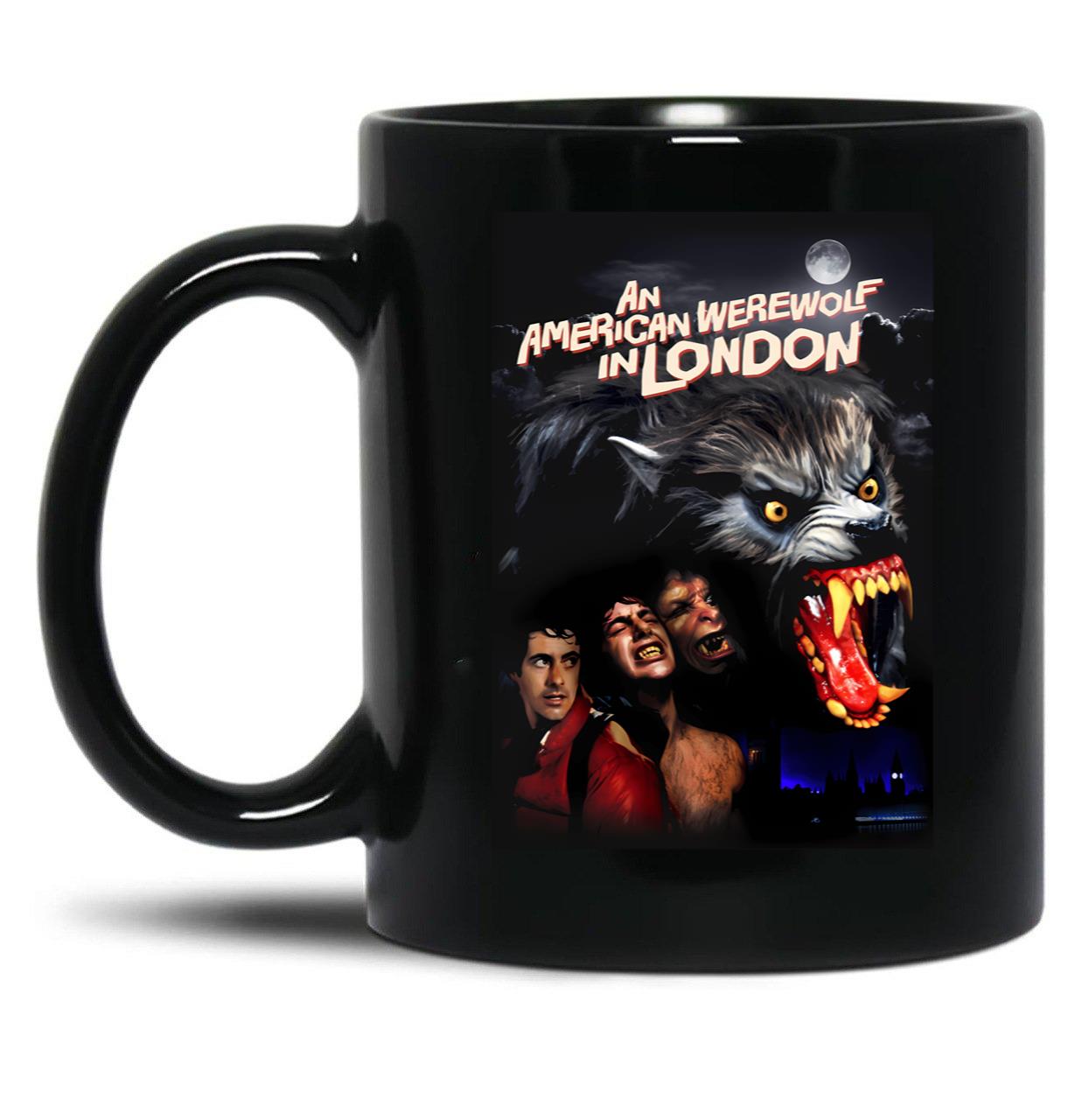 An American Werewolf In London Black Coffee Mug, Gift Coffee Mug