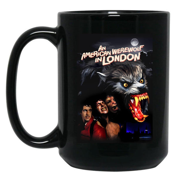 An American Werewolf In London Black Coffee Mug, Gift Coffee Mug - Black