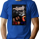 An American Werewolf In London Premium Heavyweight Cotton T-Shirt - Blue