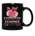 An Aunt Is A Person Who Has Given Her Life Cute Happy Mother'S Day Floral Heart Shape Family Black Coffee Mug - Black