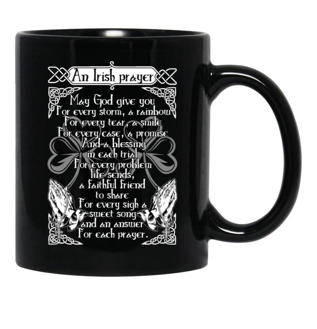 An Irish Prayer Black Coffee Mug - Black