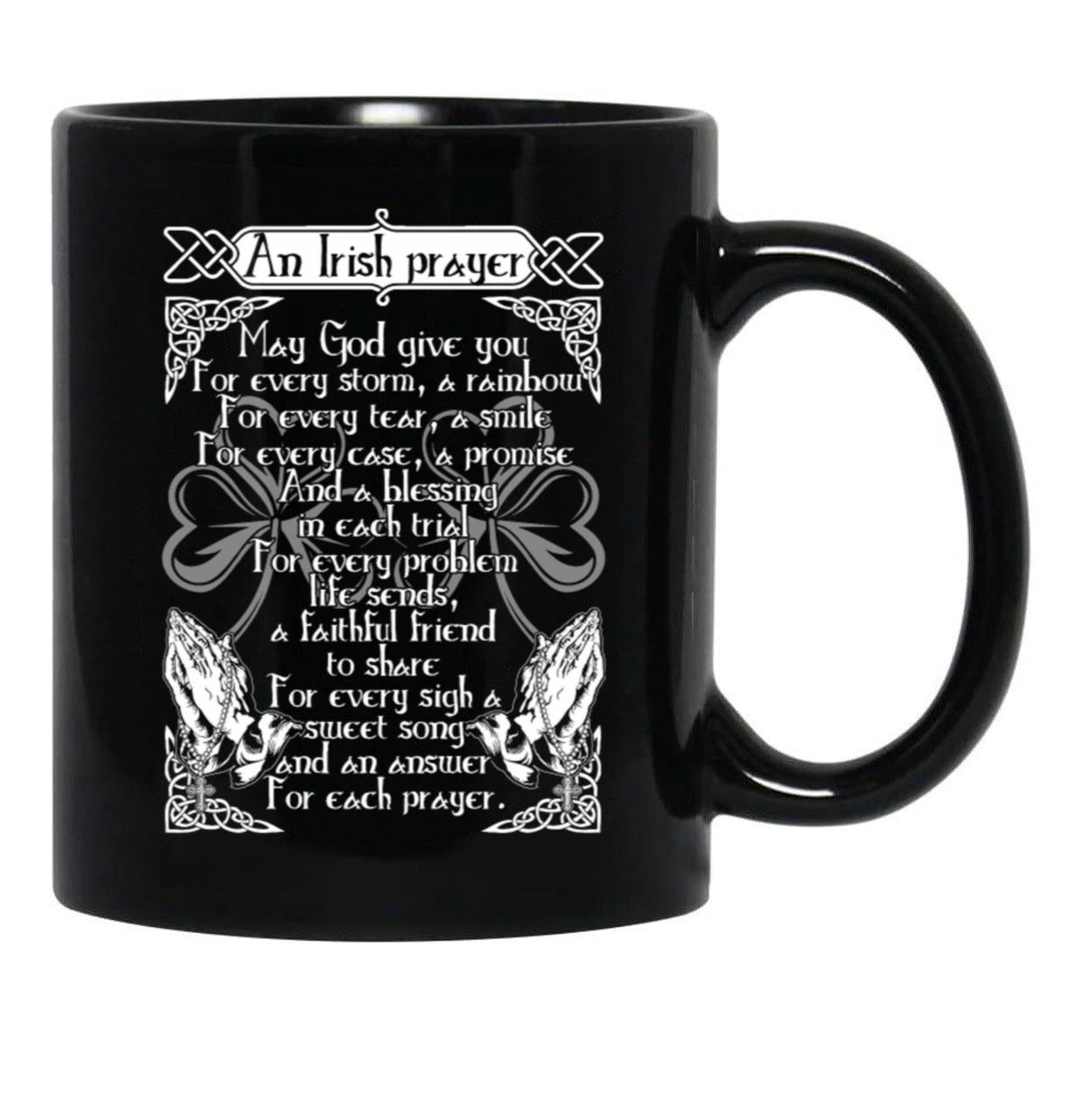 An Irish Prayer Black Coffee Mug - Black