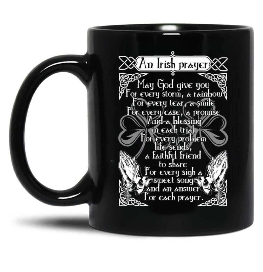 An Irish Prayer Black Coffee Mug