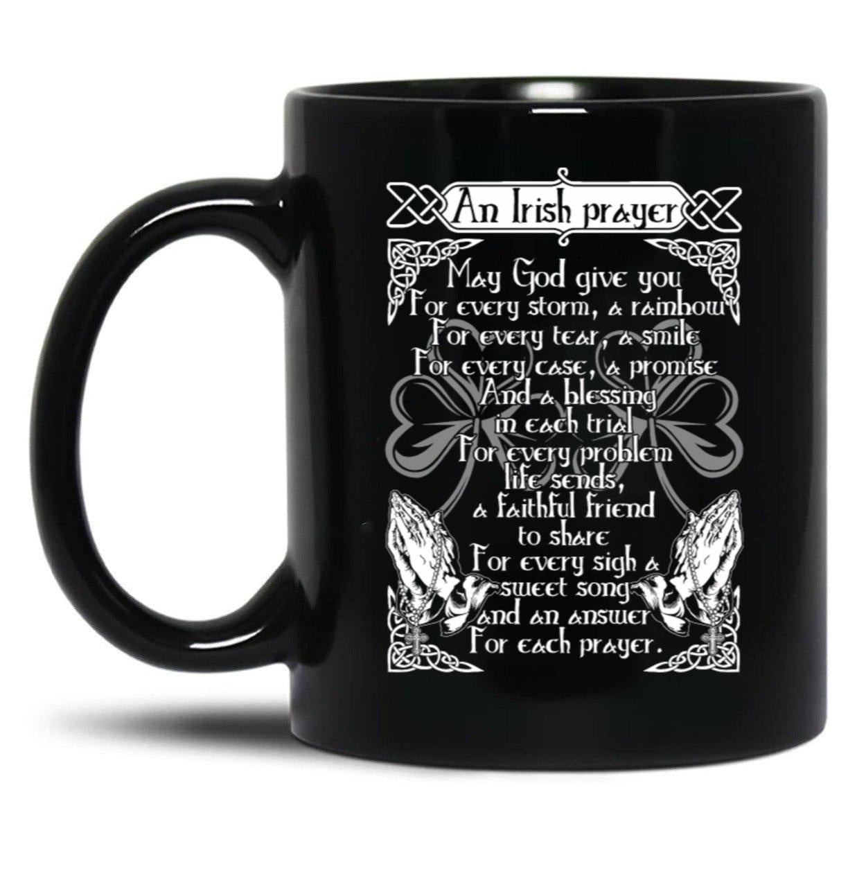 An Irish Prayer Black Coffee Mug