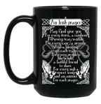 An Irish Prayer Black Coffee Mug