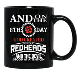 And On The 8Th Day God Created Redhead T-Shirts Black Coffee Mug, Gift Coffee Mug - Black