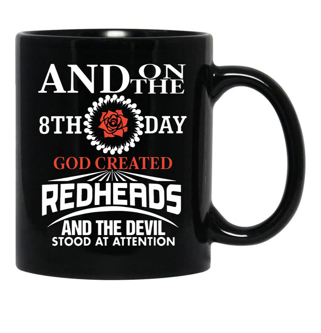 And On The 8Th Day God Created Redhead T-Shirts Black Coffee Mug, Gift Coffee Mug - Black