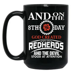 And On The 8Th Day God Created Redhead T-Shirts Black Coffee Mug, Gift Coffee Mug
