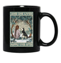 And She Lived Happily Ever After Husky Poster Black Coffee Mug - Black